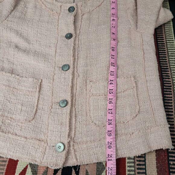 Dolce & Gabbana Light Pink Tweed Blazer Jacket Sz 42 US 6 Classic Elegant Luxury - Picture 10 of 11